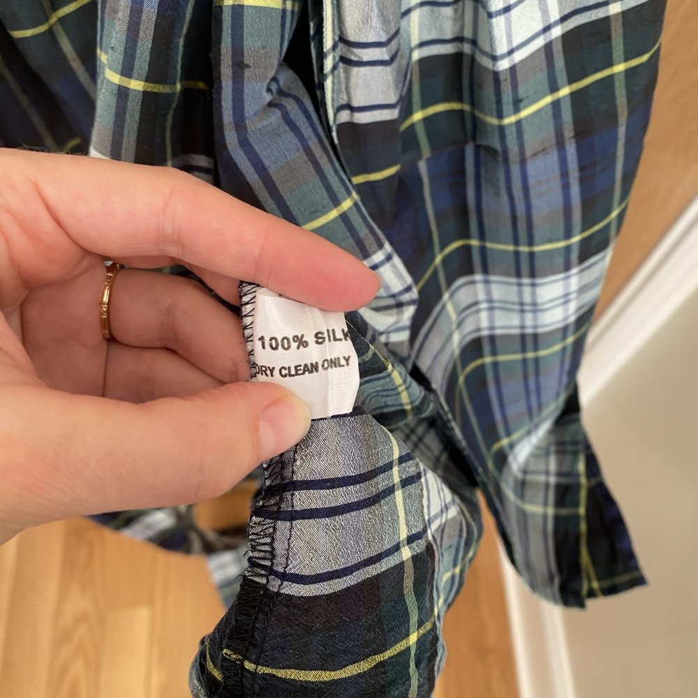 Tartan Plaid Spence Wrap Dress by Sara Berman, size XS - Picture 9 of 10